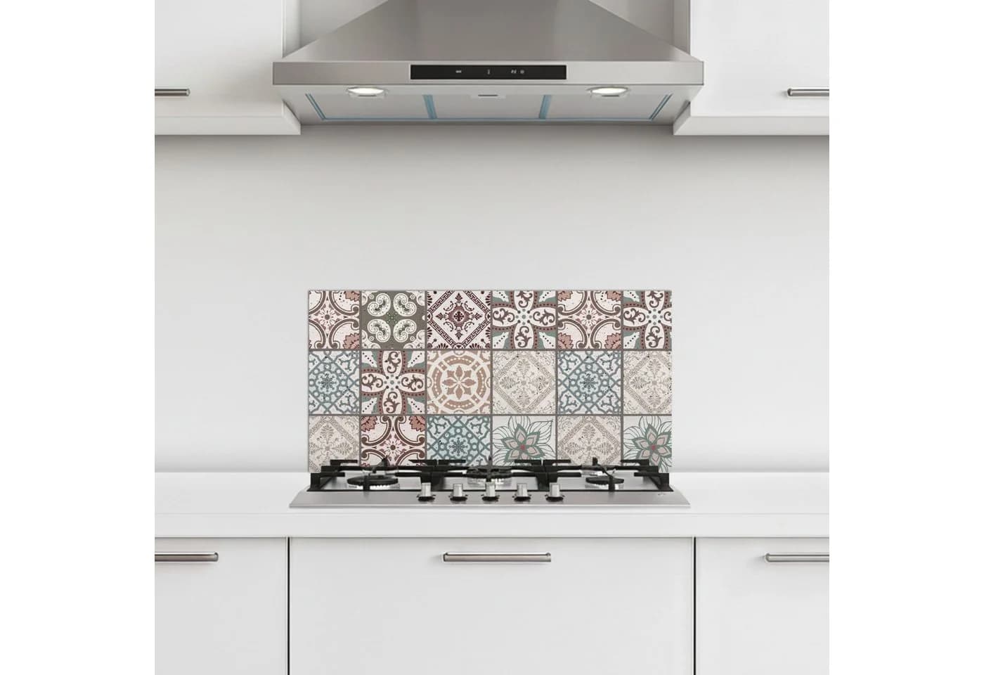 KitchenYeah Küchenrückwand Selbstklebend Mosaik Braun Glasoptik - Bild 2