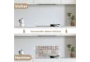 KitchenYeah Küchenrückwand Selbstklebend Mosaik Braun Glasoptik Bild 4