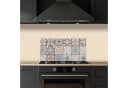 KitchenYeah Küchenrückwand Selbstklebend Mosaik Braun Glasoptik Bild 5