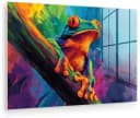 MuchoWow Acrylglasbild Frosch Bunt Bild 2
