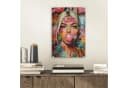 MuchoWow Acrylglasbild Frau Graffiti Bunt mit 3D-Effekt Bild 1