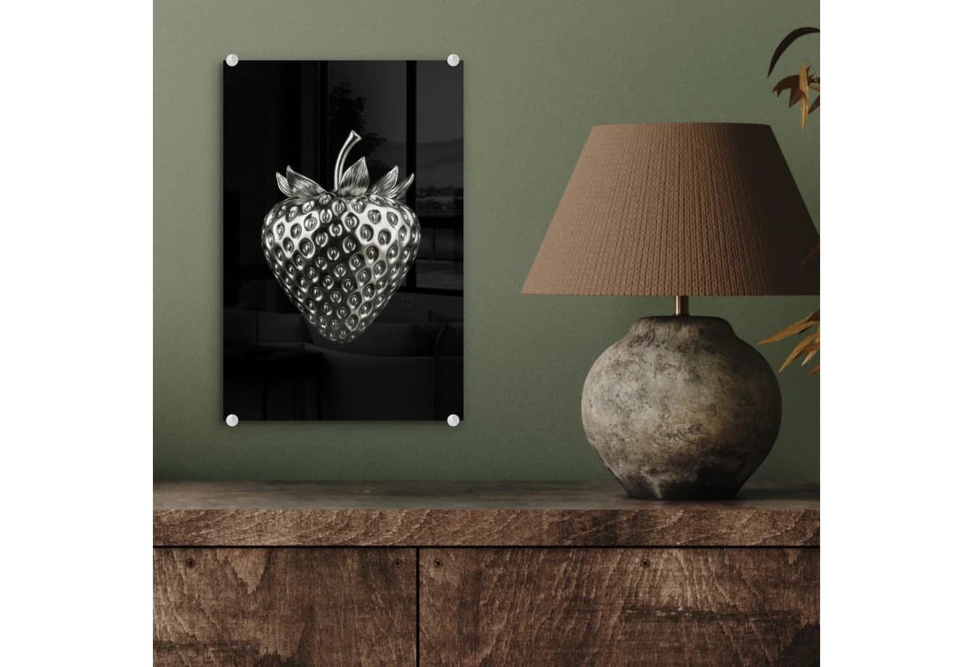 MuchoWow Acrylglasbild Erdbeere Realistisch 20x30 cm - Bild 4
