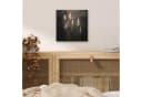 MuchoWow Metallbild Ziergras Federn Beleuchtung Schwarz 20x20 cm Bild 5