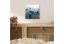 MuchoWow Metallbild Blumen Blau 20x20 cm Bild 5