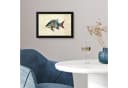MuchoWow Poster Fisch Dunkelblau mit Schwarzem Rahmen Bild 5