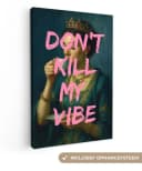 OneMillionCanvasses® Leinwandbild Frau mit Krone Rosa Bild 2