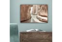 OneMillionCanvasses® Leinwandbild Felsen - Meer - Sand - Schlucht 30x20 cm Bild 5