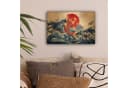 OneMillionCanvasses® Leinwandbild Koi - Meer - Wellen - Sonne 30x20 cm Bild 1