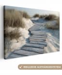 OneMillionCanvasses® Leinwandbild Pfad - Regale - Dünen - Gras, Fotodruck 30x20 cm Bild 2