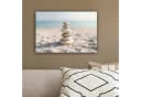 OneMillionCanvasses® Leinwandbild Steine Sand Meer 30x20 cm Bild 4