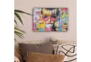 OneMillionCanvasses® Leinwandbild Frau Milchshake Bunt Modern Bild 1