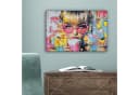 OneMillionCanvasses® Leinwandbild Frau Milchshake Bunt Modern Bild 5