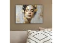 OneMillionCanvasses® Leinwandbild Frau Gold Aesthetic Wanddekoration Bild 4