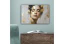 OneMillionCanvasses® Leinwandbild Frau Gold Aesthetic Wanddekoration Bild 5