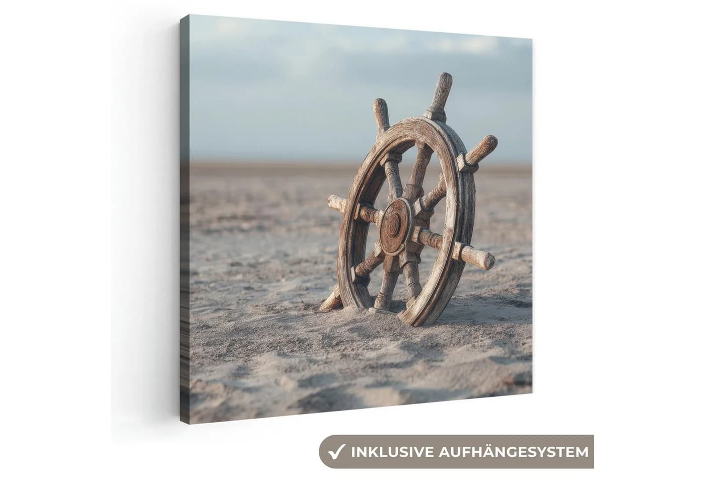 OneMillionCanvasses® Leinwandbild Schiffslenker Braun Fotodruck Wandbild - Bild 2