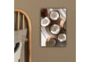 OneMillionCanvasses® Leinwandbild Kokosnüsse Braun Weiß Bild 4