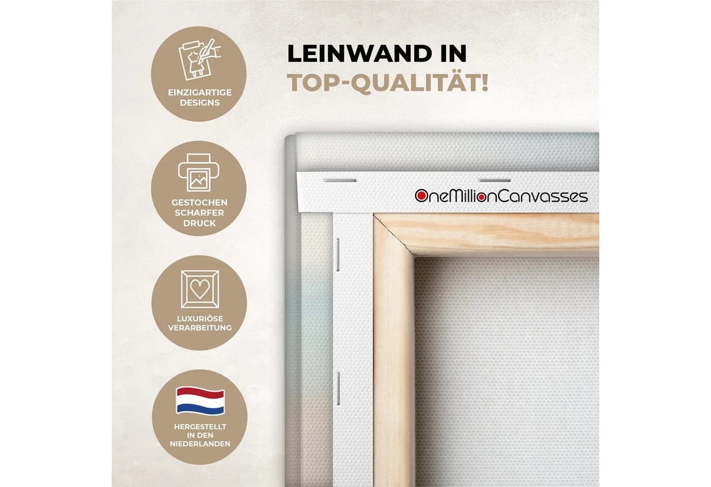 OneMillionCanvasses® Leinwandbild Steine Stapel Sand Meer Fotodruck - Bild 3