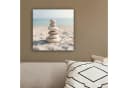 OneMillionCanvasses® Leinwandbild Steine Stapel Sand Meer Fotodruck Bild 4