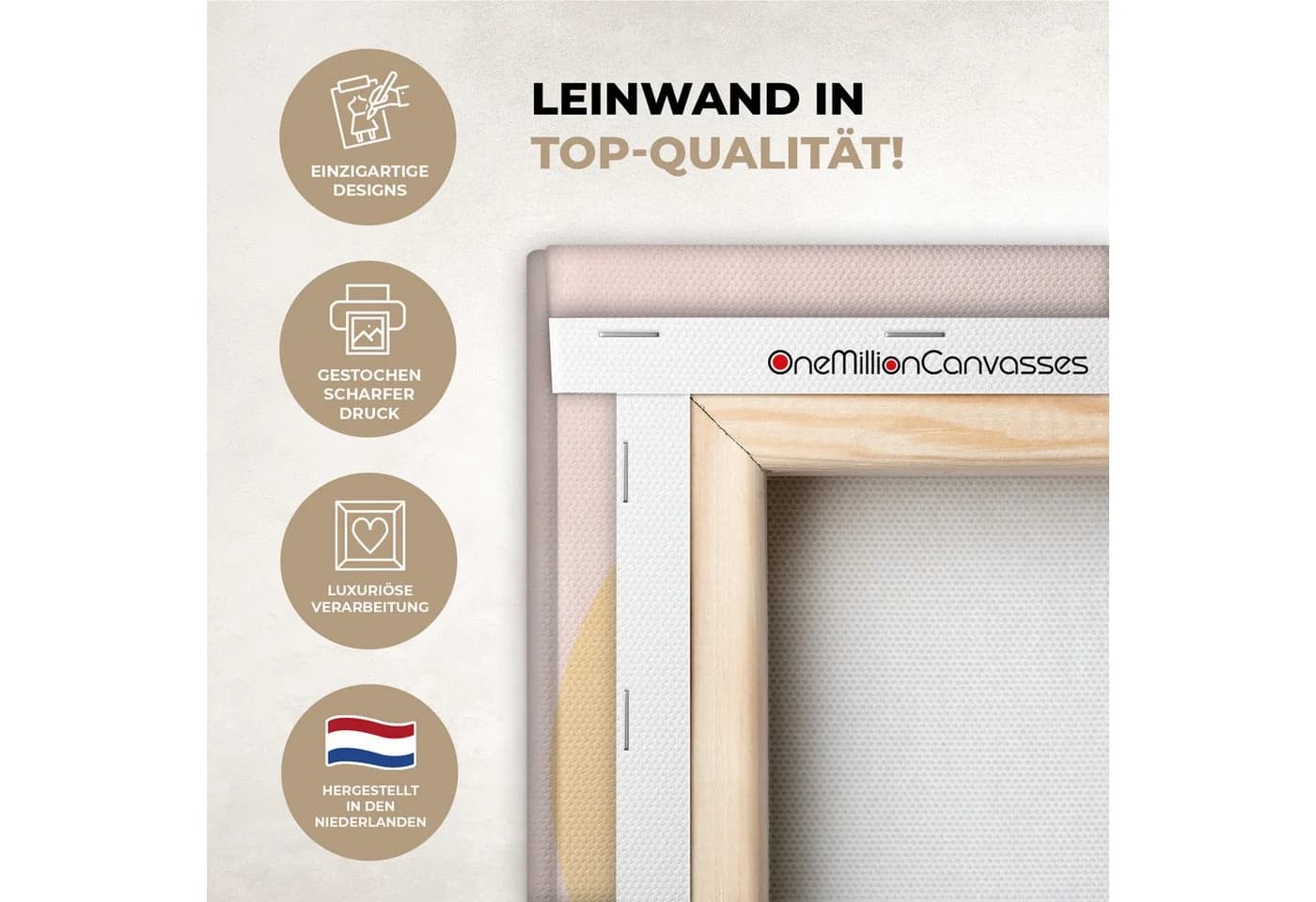 OneMillionCanvasses® Leinwandbild Frau mit Sonne Bunt - Bild 3