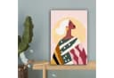 OneMillionCanvasses® Leinwandbild Frau mit Sonne Bunt Bild 5
