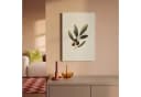 OneMillionCanvasses® Leinwandbild Olivenzweig Grün Schwarz 20x30 cm Bild 1