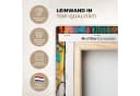 OneMillionCanvasses® Leinwandbild Panorama Frau - Kaugummi - Graffiti - Neonfarben Bild 3