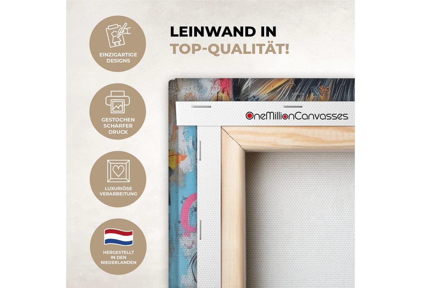 OneMillionCanvasses® Leinwandbild Frau Milchshake Bunt Modern - Bild 3