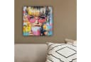 OneMillionCanvasses® Leinwandbild Frau Milchshake Bunt Modern Bild 4