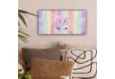 OneMillionCanvasses® Leinwandbild Panorama Einhorn Glitzer Regenbogen Pastell Bild 1