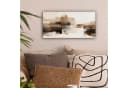 OneMillionCanvasses® Leinwandbild Panorama Abstrakt Braun Grau Weiss Bild 1