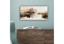 OneMillionCanvasses® Leinwandbild Panorama Abstrakt Braun Grau Weiss Bild 5