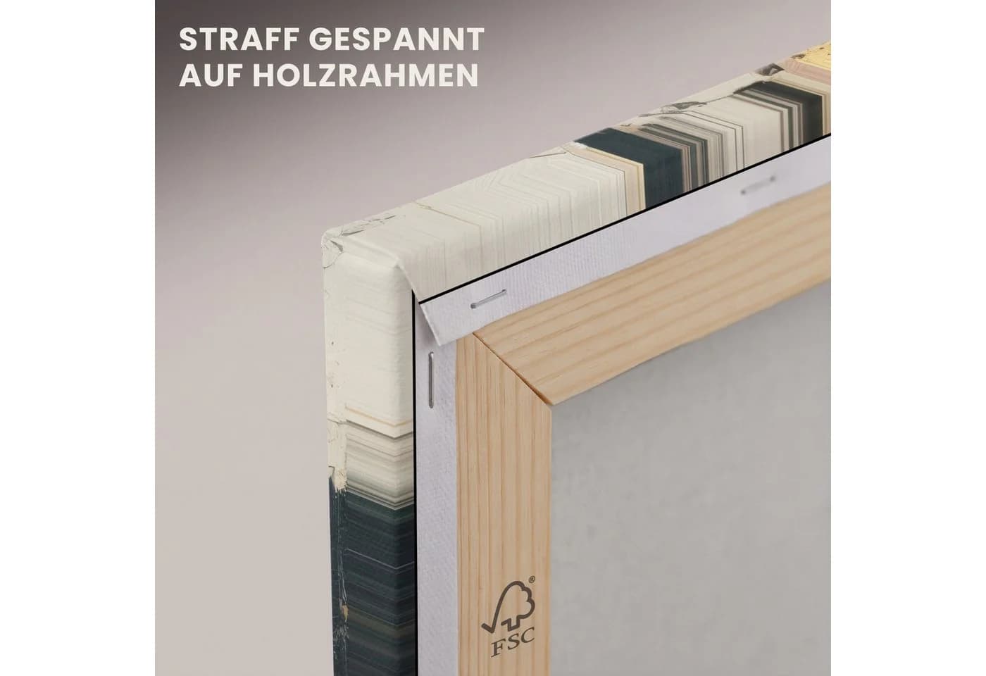 OneMillionCanvasses® Leinwandbild Abstrakt Gold Gesicht Lippen - Bild 5