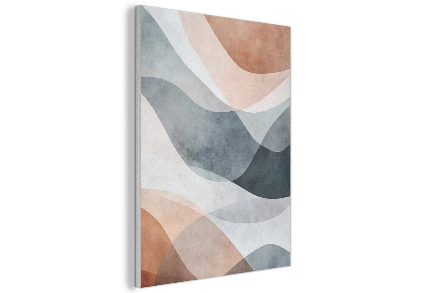 MuchoWow Akustikbild Abstrakt Wellen Blau Grau 30x40 cm - Bild 2