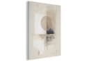 MuchoWow Akustikbild Kreis Beige Grau PET-Filz Wandpaneel Bild 2