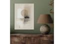 MuchoWow Akustikbild Kreis Beige Grau PET-Filz Wandpaneel Bild 3