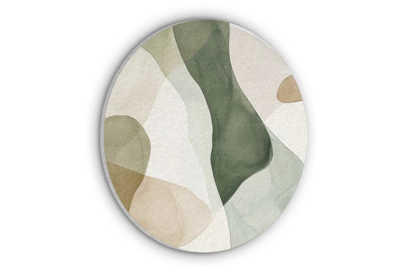 MuchoWow Akustikbild Japandi Abstrakt Grün Beige PET-Filz - Bild 2