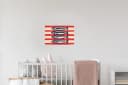 MuchoWow Wandsticker Sardinen Rot Beige Schwarz Selbstklebend Bild 5