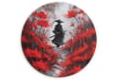 MuchoWow Rundes Wandbild Rote Blumen Neblig Forex 30x30 cm Bild 2