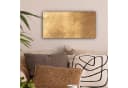 OneMillionCanvasses® Leinwandbild Panorama Licht fällt auf eine goldene Wand Bild 1