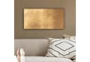 OneMillionCanvasses® Leinwandbild Panorama Licht fällt auf eine goldene Wand Bild 4