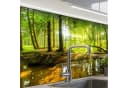 KitchenYeah Küchenrückwand selbstklebend Wald Landschaft Bild 2