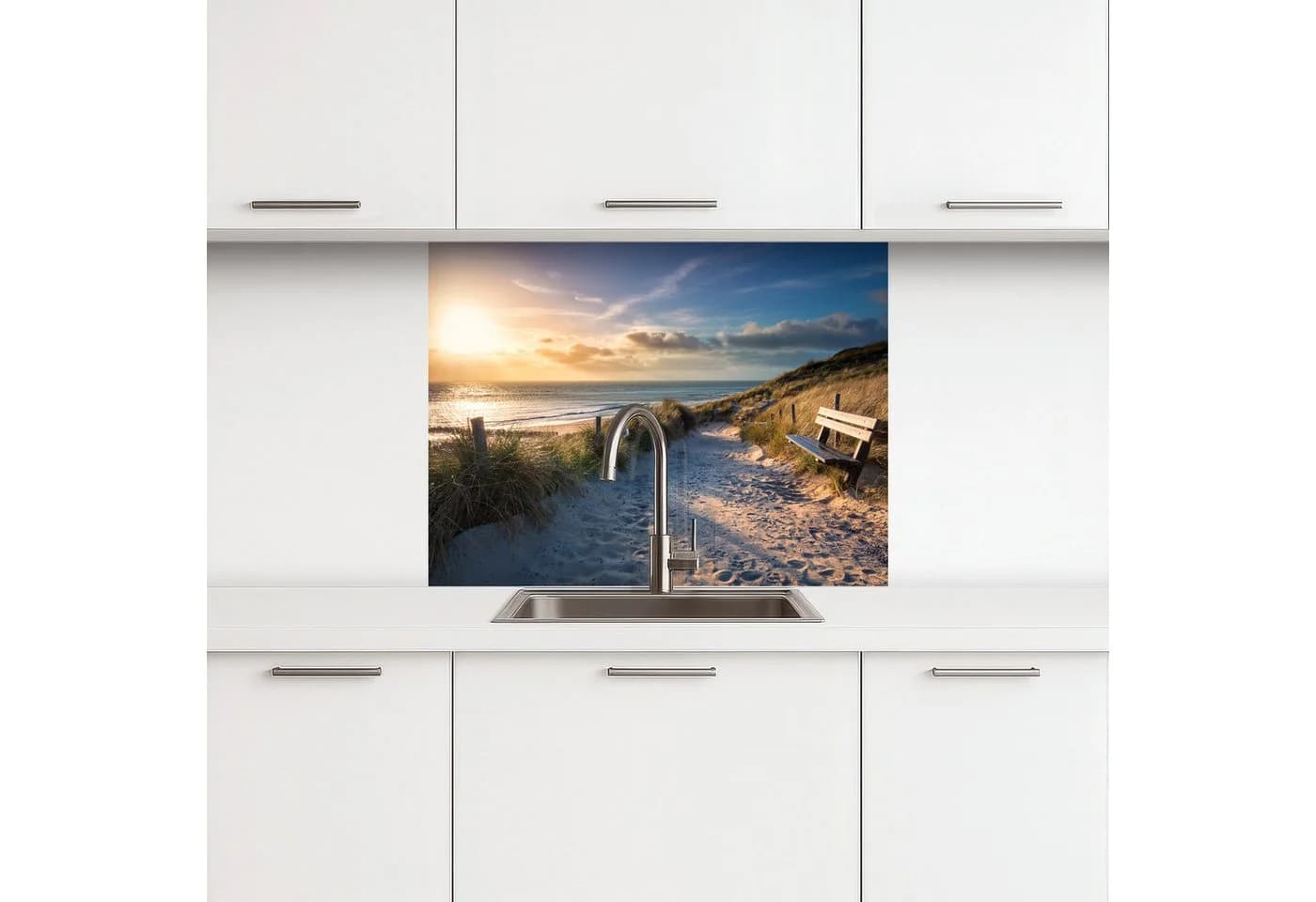 KitchenYeah Küchenrückwand selbstklebend Sonnenuntergang