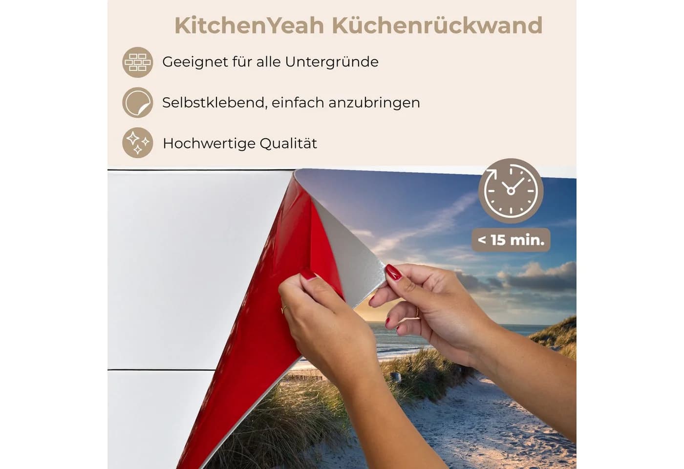 KitchenYeah Küchenrückwand selbstklebend Sonnenuntergang - Bild 5