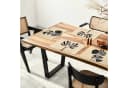 MuchoWow Platzset Neutral Flow Beige Schwarz Weiß Abstrakt 6er Set Bild 3