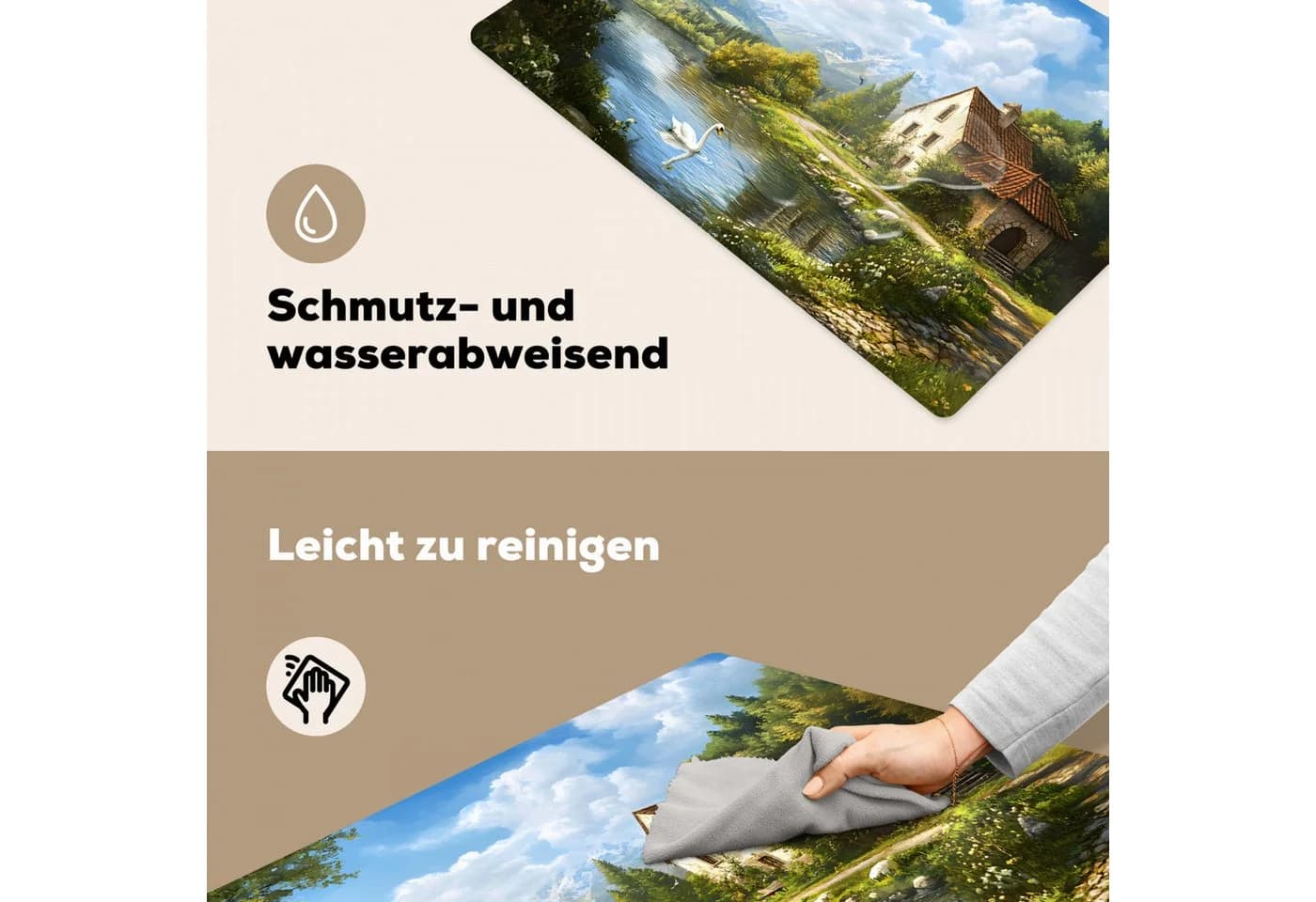MuchoWow Platzset Nature's Charm - Ländlich - Tiere, 6-Stück, Tischset, Abwaschbar, Platzdeckchen - Bild 5