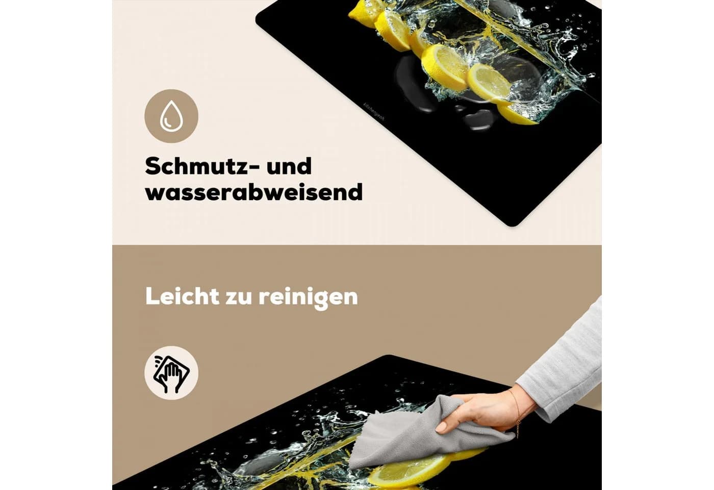 MuchoWow Platzset Splash Obst und Gemüse 6-St Tischsets - Bild 5