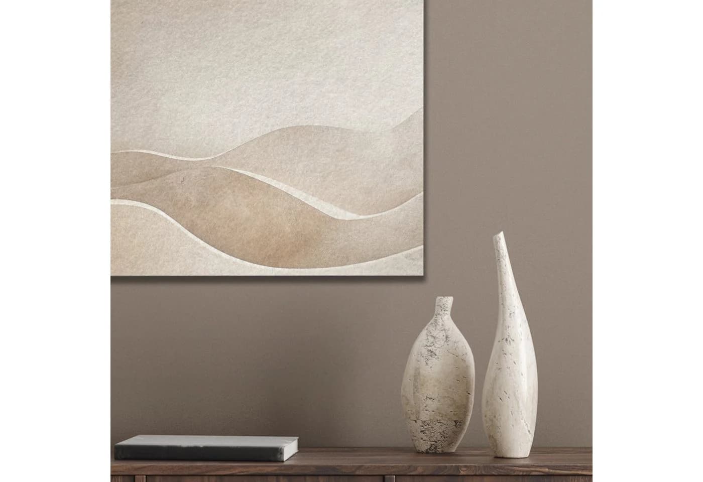 MuchoWow Akustikbild Beige Abstrakt Modern PET-Filz - Bild 4