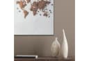 MuchoWow Akustikbild Weltkarte Kaffee Marmor PET-Filz Bild 4