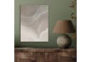 MuchoWow Akustikbild Wellenlinien Beige/Weiß PET-Filz Bild 3