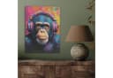 MuchoWow Akustikbild Graffiti Schimpanse Bunt PET-Filz Bild 3